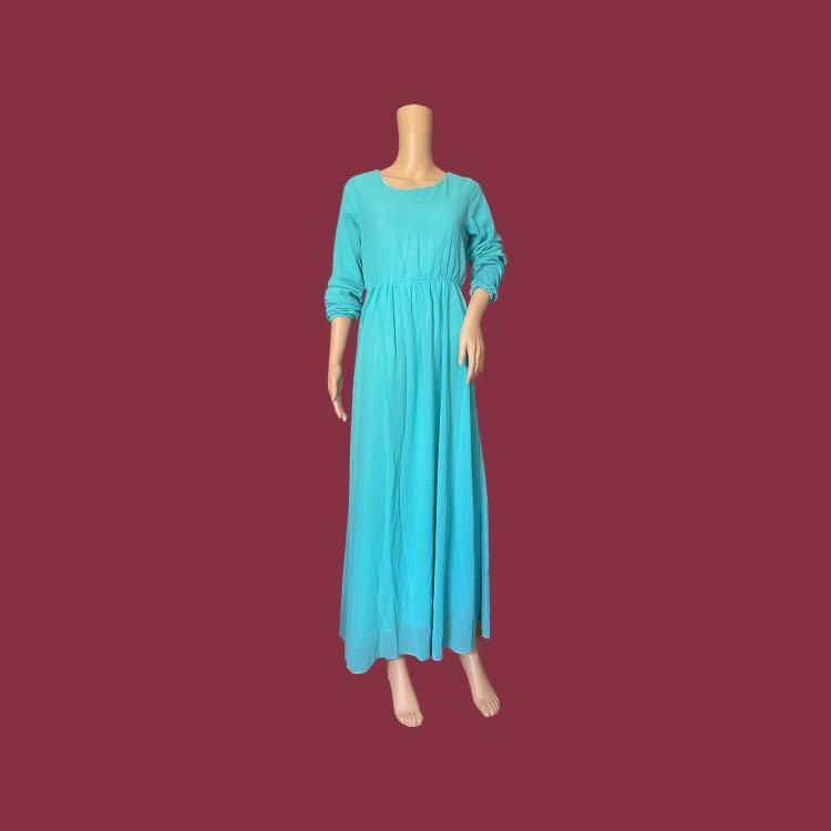 MED LARGE Sea Blue Dress, Women's Fashion, Dresses & Sets, Dresses on