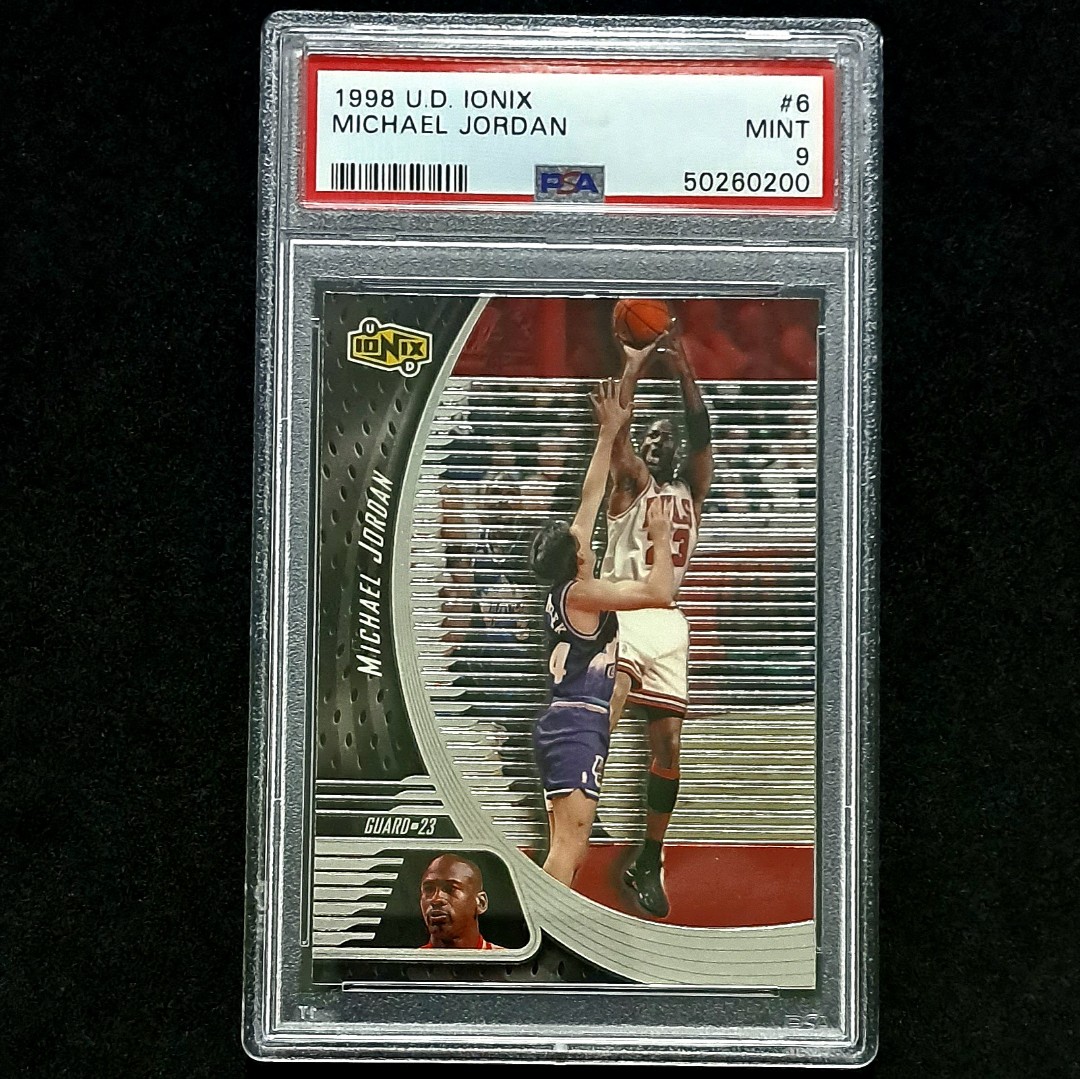 Michael Jordan Upperdeck 1998-99 Ionix PSA9 NBA Cards, Hobbies & Toys ...