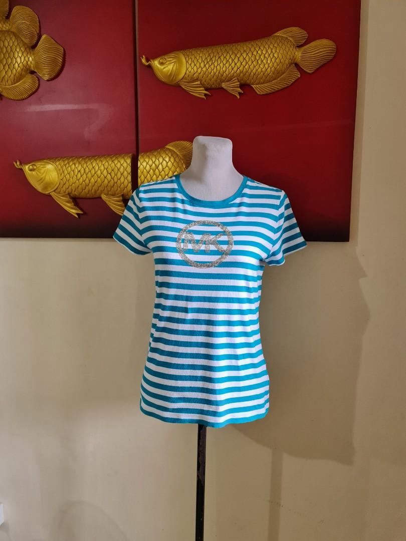 Michael Kors Shirt (Category: Luxury Apparel) located in Mabalacat. Submitted by reallygraceful (Listing ID 1175661926, Image 3). Description: Mk Shirt 💙Good Condition 💙No Flaws 💙Strechable Fabric 💙complete stone 💙Small Tag to Medium Frame NO LOW-BALLING ‼️ PLEASE WAG MAG OFFER KUNG DI SURE OR TRIP LANG DON'T WASTE OUR PRECIOUS TIME ‼️.