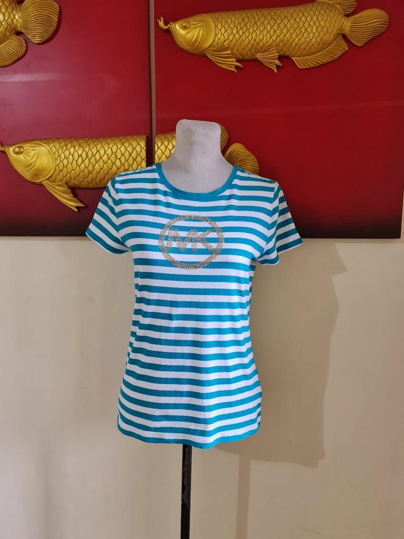Michael Kors Shirt (Category: Luxury Apparel) located in Mabalacat. Submitted by reallygraceful (Listing ID 1175661926, Image 1). Description: Mk Shirt 💙Good Condition 💙No Flaws 💙Strechable Fabric 💙complete stone 💙Small Tag to Medium Frame NO LOW-BALLING ‼️ PLEASE WAG MAG OFFER KUNG DI SURE OR TRIP LANG DON'T WASTE OUR PRECIOUS TIME ‼️.