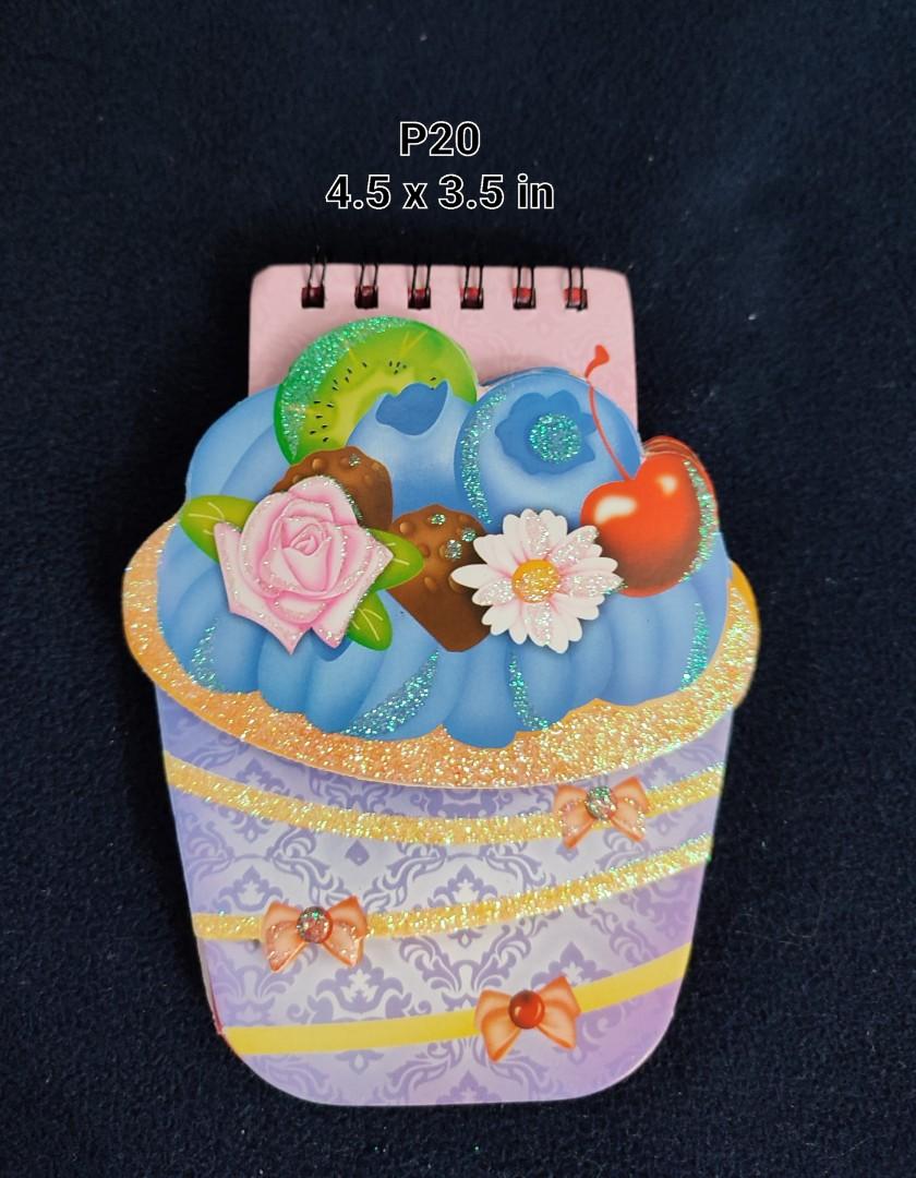 Mini NOTEPADS (Category: Stationery & School Supplies) located in Baguio. Submitted by abigailmyra (Listing ID 1175688131, Image 2). Description: PHP 20 each violet fruit basket yellow bear green butterfly.