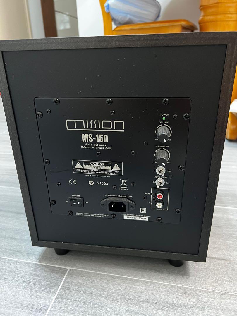 Mission ms hot sale 150 subwoofer