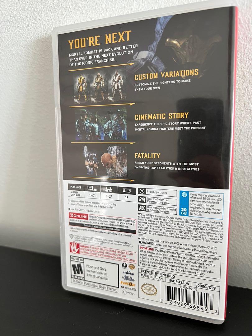 Mortal Kombat 11 Nintendo switch, Video Gaming, Video Games, Nintendo on  Carousell