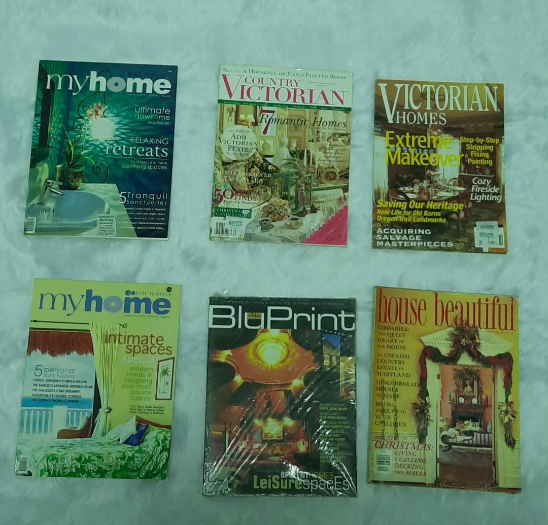 My home victorian magazine (Category: Magazines) located in San Juan City. Submitted by justanotherrandomshop (Listing ID 1175802489, Image 1). Description: issue around 2005 to 2010. You can use them as cutouts for image board or collage or journals take all 160 bluprint issues sold out.