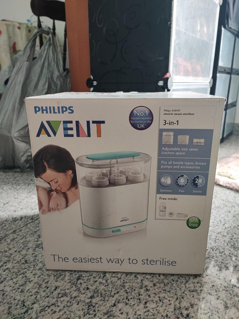New Philips Avent 3in1 Electric Steam Sterilizer, Babies & Kids