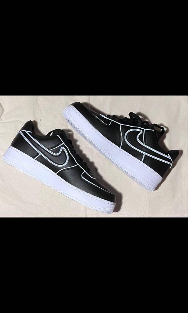 Nike air force outlet 1 black nike logo