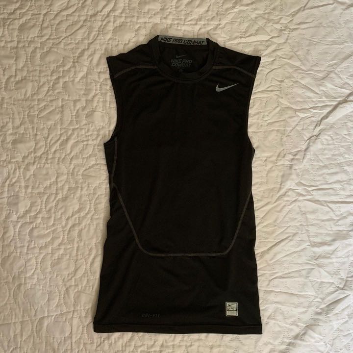 Nike Pro Combat Compression Sleeveless Shirt, Men's Fashion, Activewear on  Carousell
