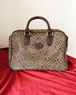 Nina Ricci 經典長頸鹿紋 鎖頭手提包
