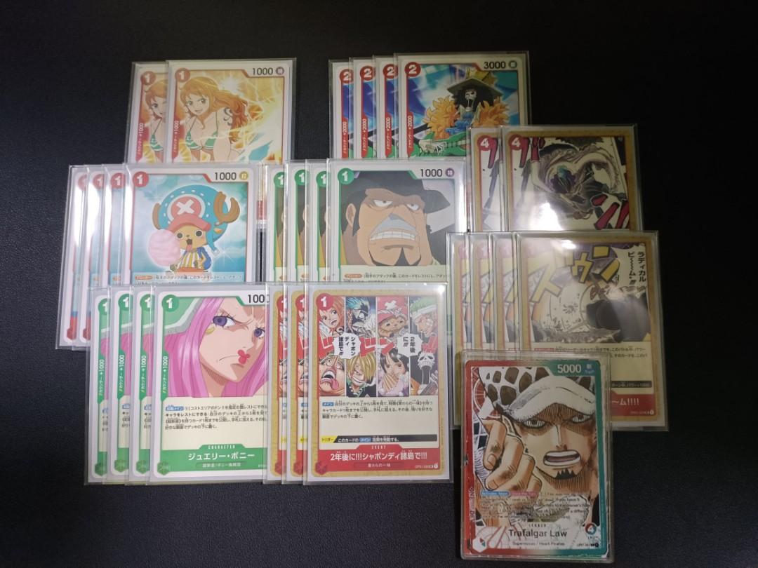 One piece TCG Green red Law supernova Deck, Hobbies & Toys, Toys