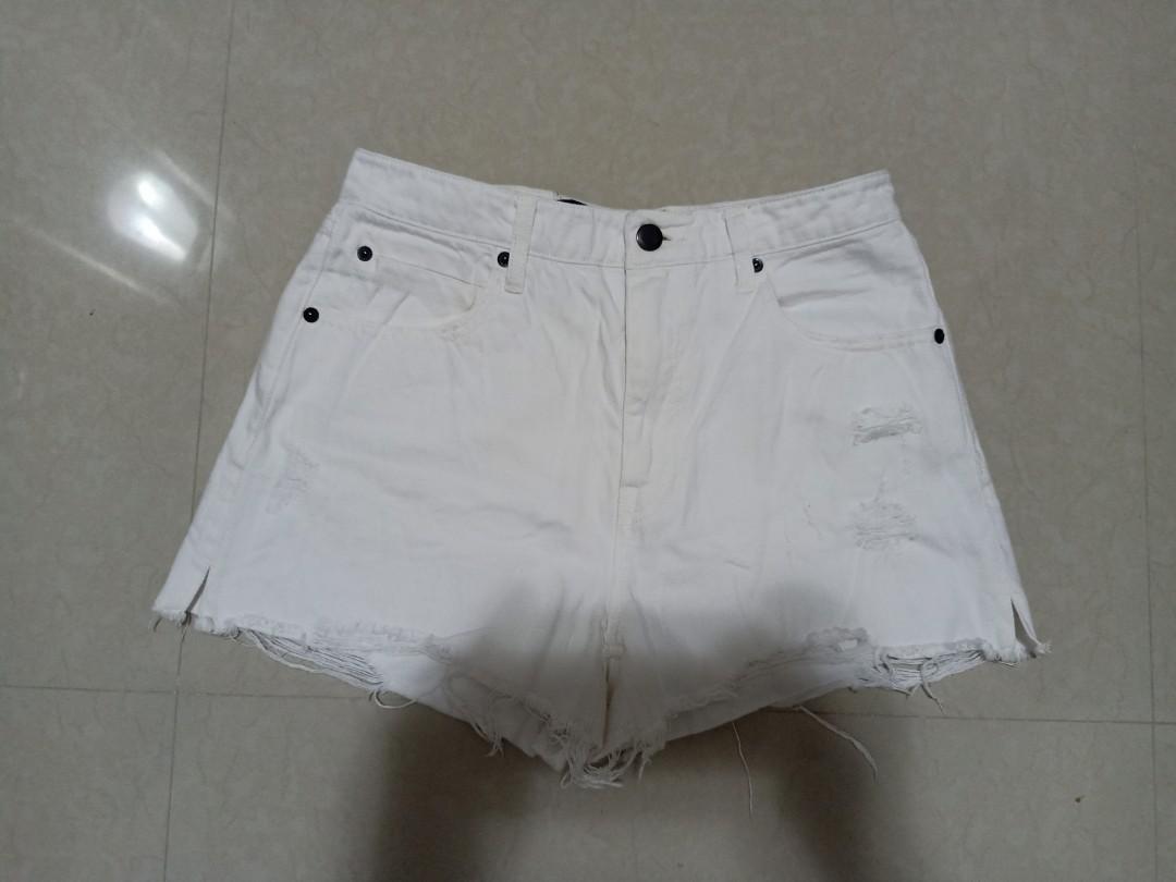 Alexander wang sale shorts white