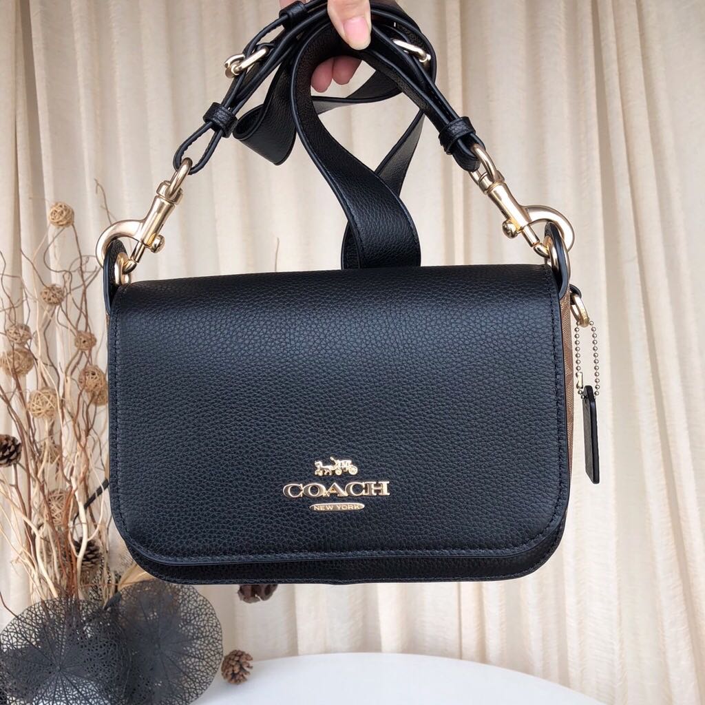 Original Coach Small Jes in Signature Canvas Crossbody Bag, Luxury ...