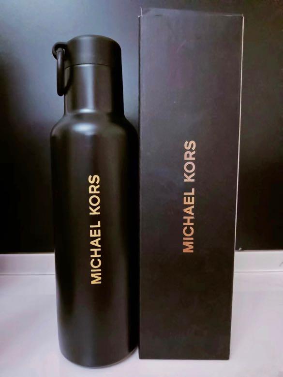 Original Michael Kors Stainless Steel Matte Black Water Bottle Tumbler,  Furniture & Home Living, Kitchenware & Tableware, Water Bottles & Tumblers  on Carousell