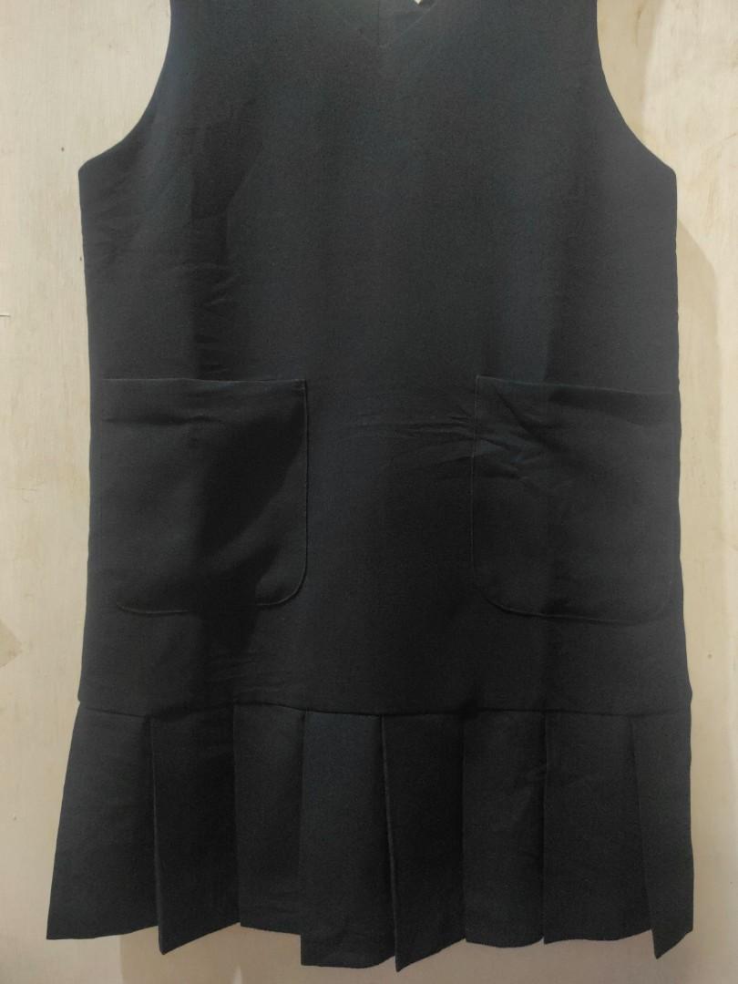 Overall rok hitam rample brand 8