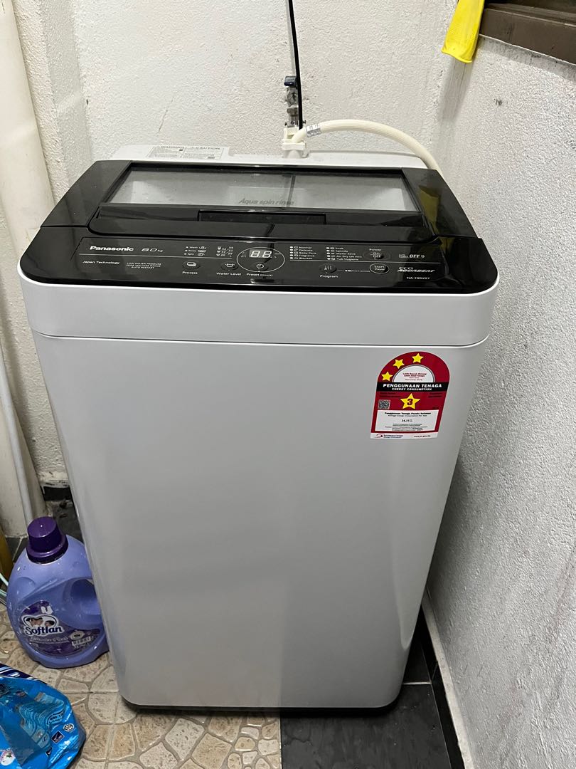 PANASONIC WASHING MACHINE 8kg, Furniture & Home Living, Cleaning