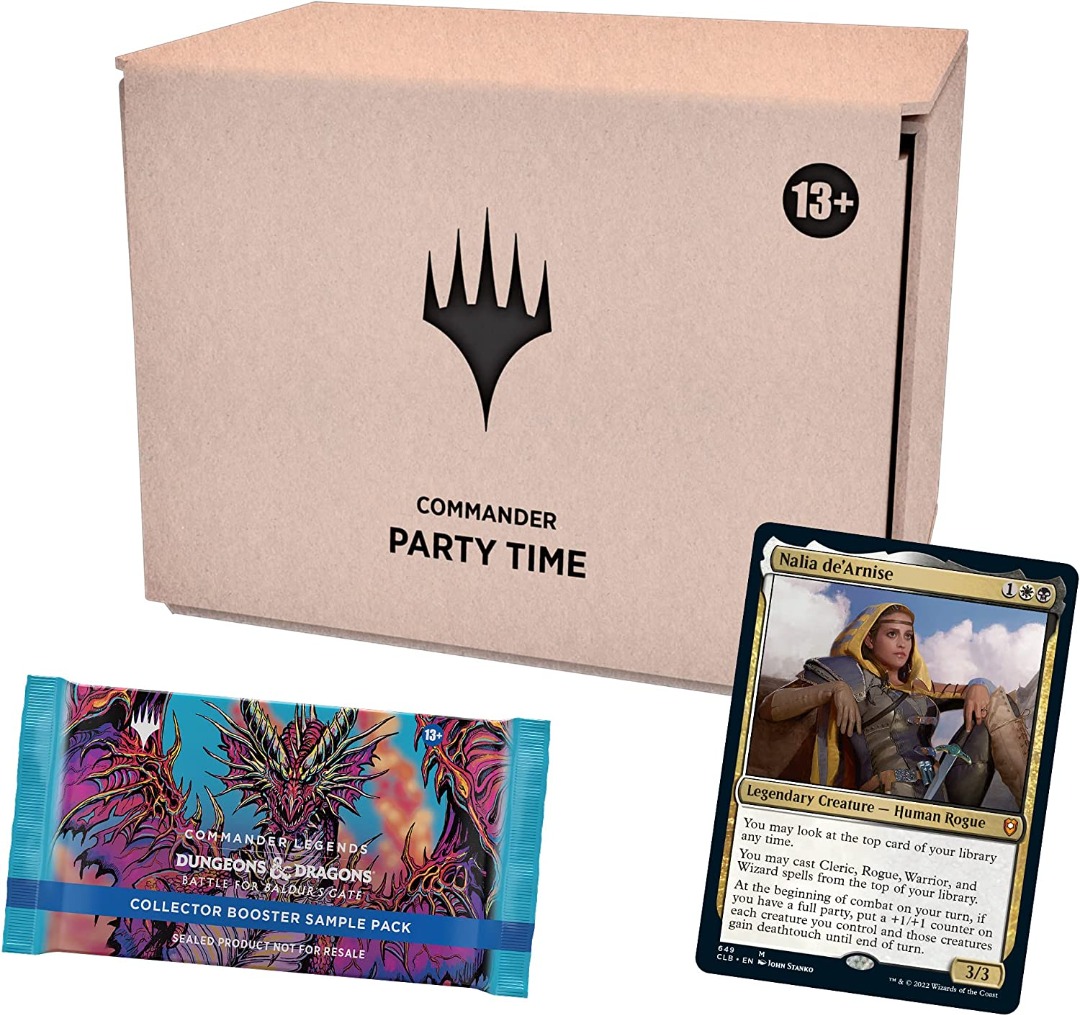 Party Time Commander Deck Commander Legend Baldur Gate Magic The Gathering MTG CLB, Hobbies