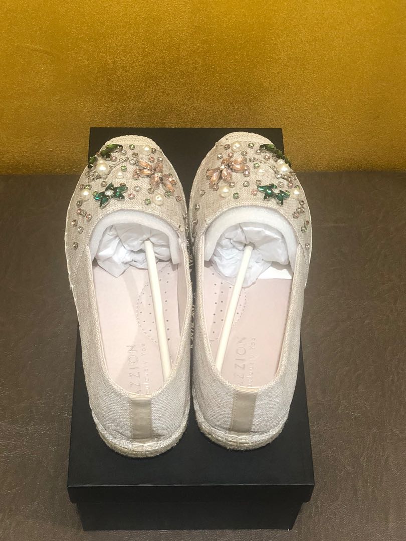 Pazzion Jeweled Espadrilles tgjune Women s Fashion Footwear Flats on Carousell