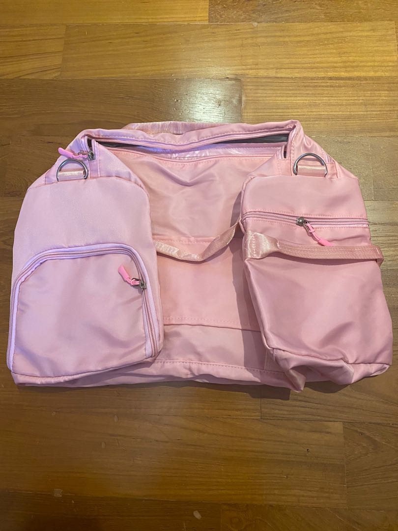 Pink Duffel Bag, Women's Fashion, Bags & Wallets, Crossbody Bags on
