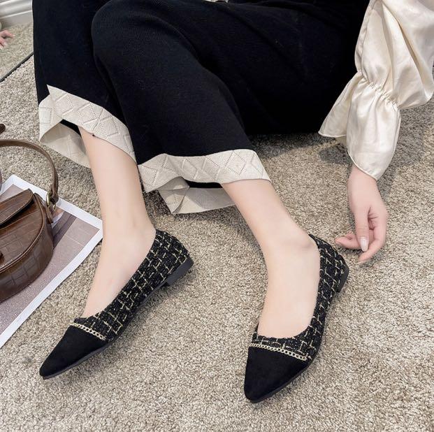 Quilted flat shoes outlet