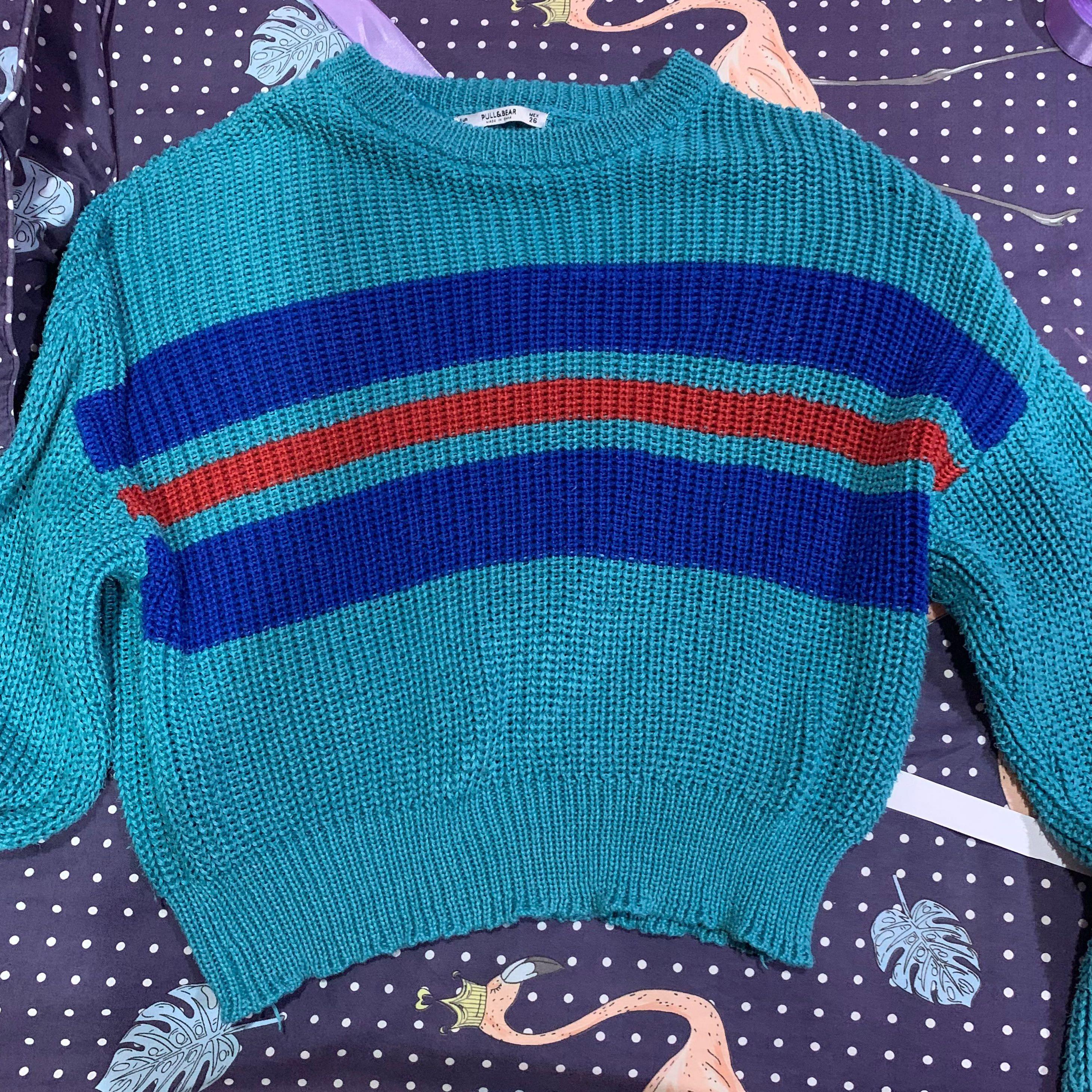 Preloved Pull u0026 Bear Oversized Crochet Sweater, Fesyen Wanita, Pakaian  Wanita, Baju Luaran di Carousell