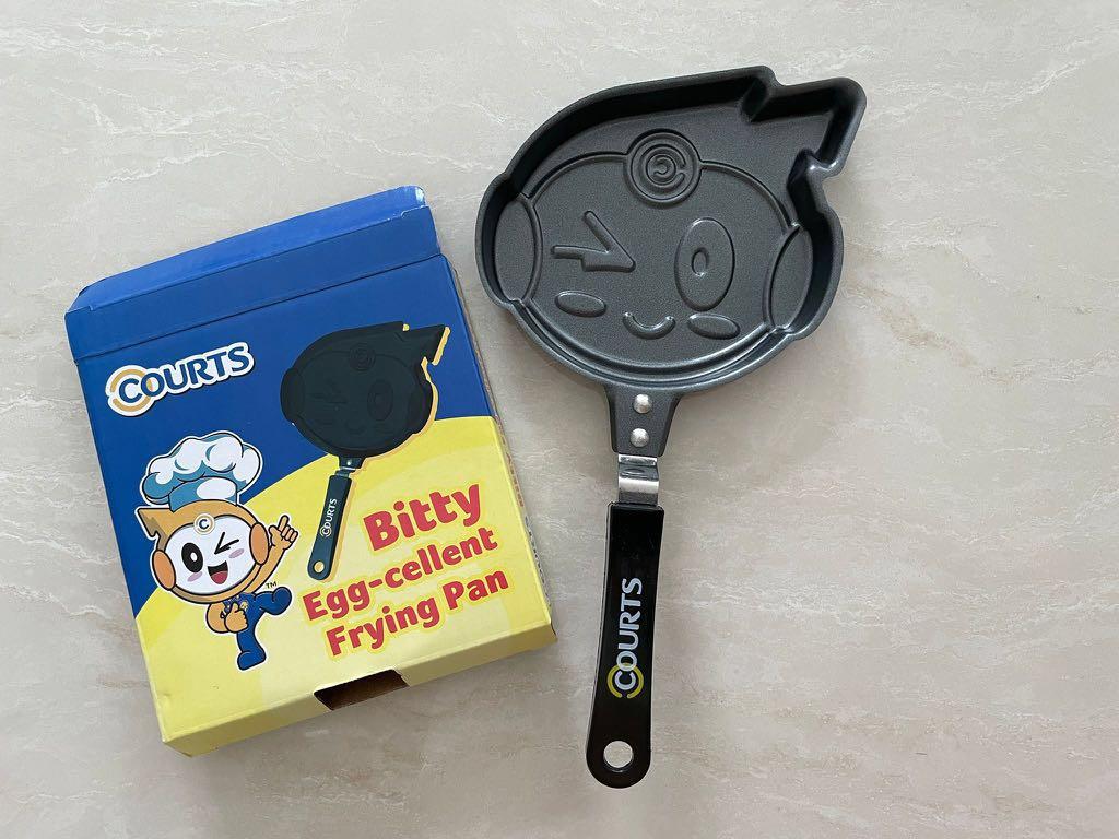 QUEENSENSE] NonInduction Pan with 3 Spaces Egg Frying Pan 24cm