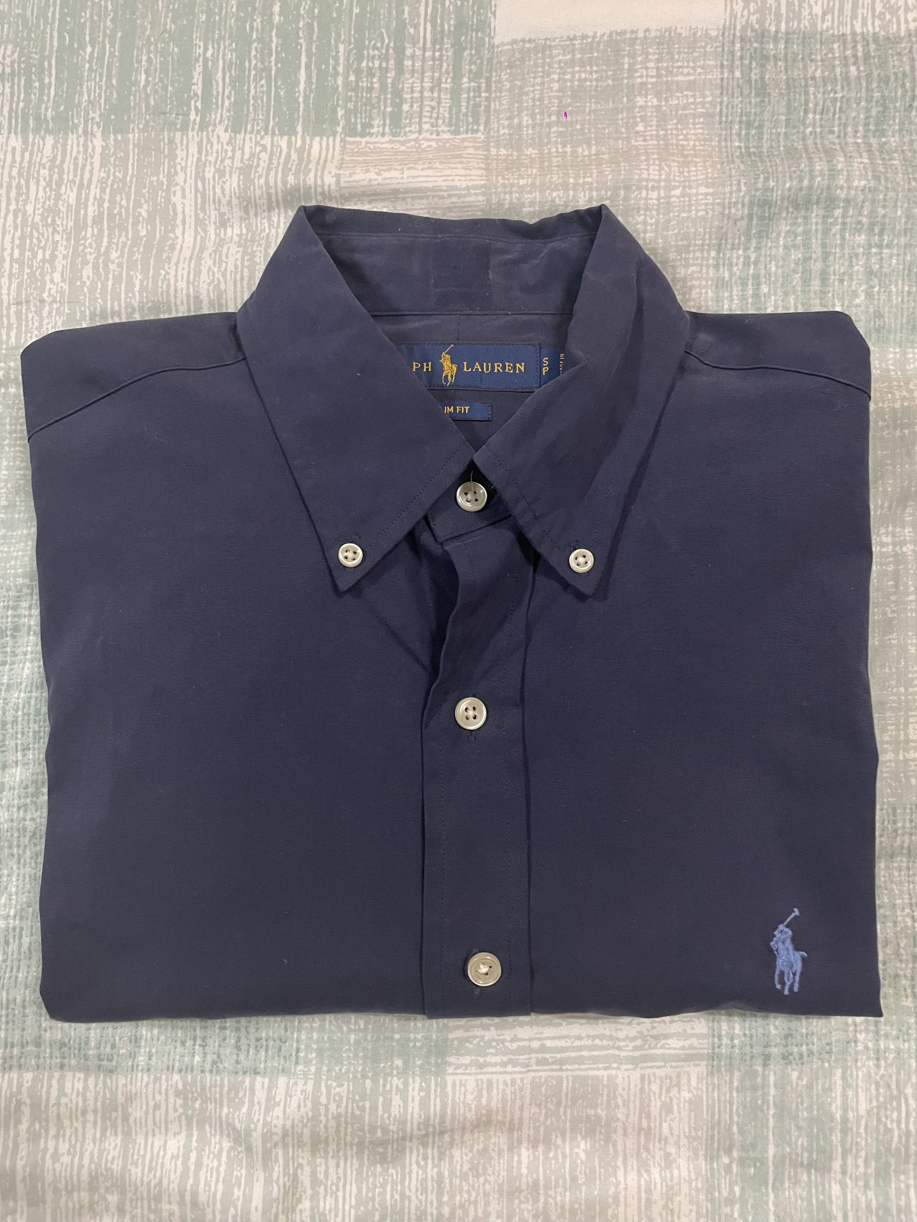 Ralph lauren navy oxford shirt sale