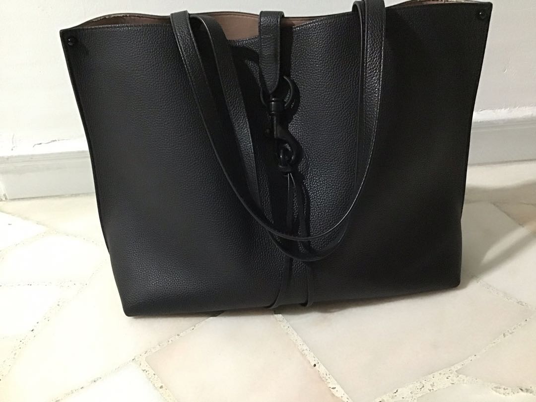 Rebecca minkoff black tote bag sales
