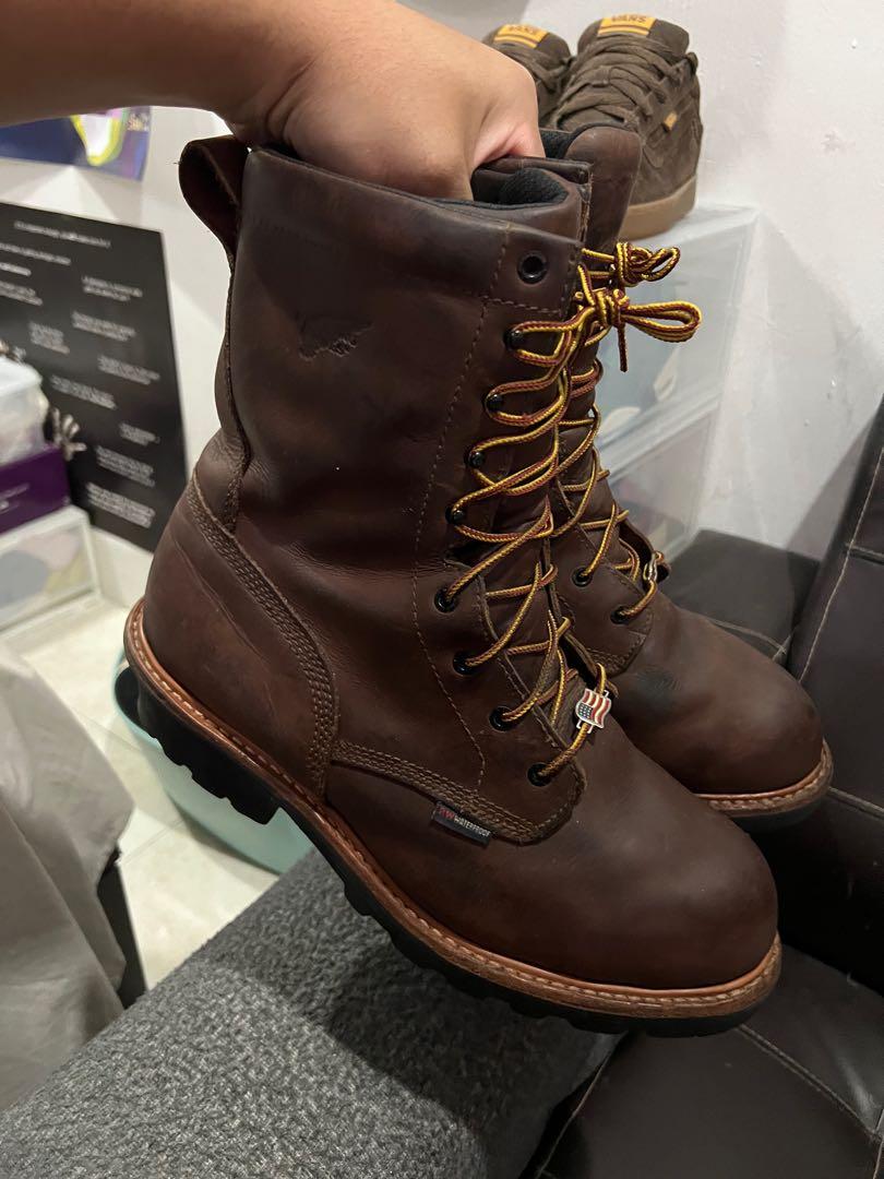 Red Wing 4417 Loggermax Waterproof Safety Boots 11Uk, Men'S Fashion,  Footwear, Boots On Carousell