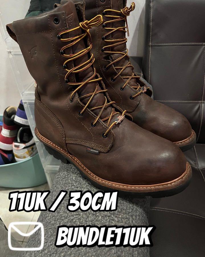 Red Wing 4417 Loggermax Waterproof Safety Boots 11Uk, Men'S Fashion,  Footwear, Boots On Carousell