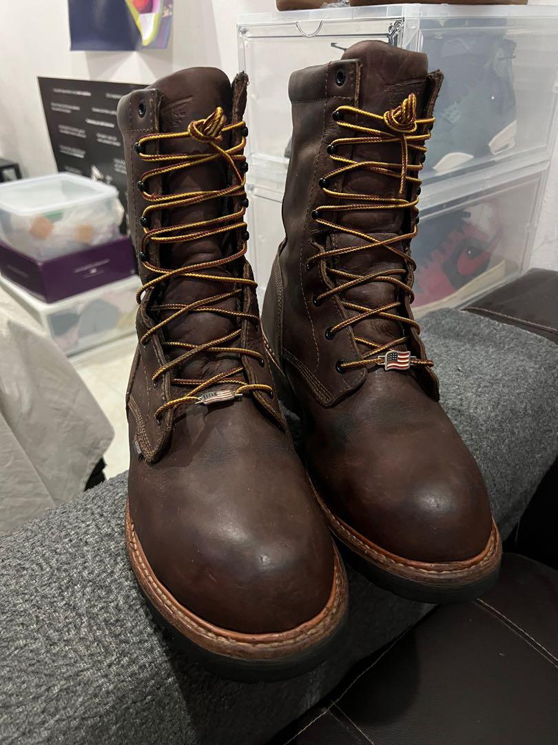 Red Wing 4417 Loggermax Waterproof Safety Boots 11Uk, Men'S Fashion,  Footwear, Boots On Carousell