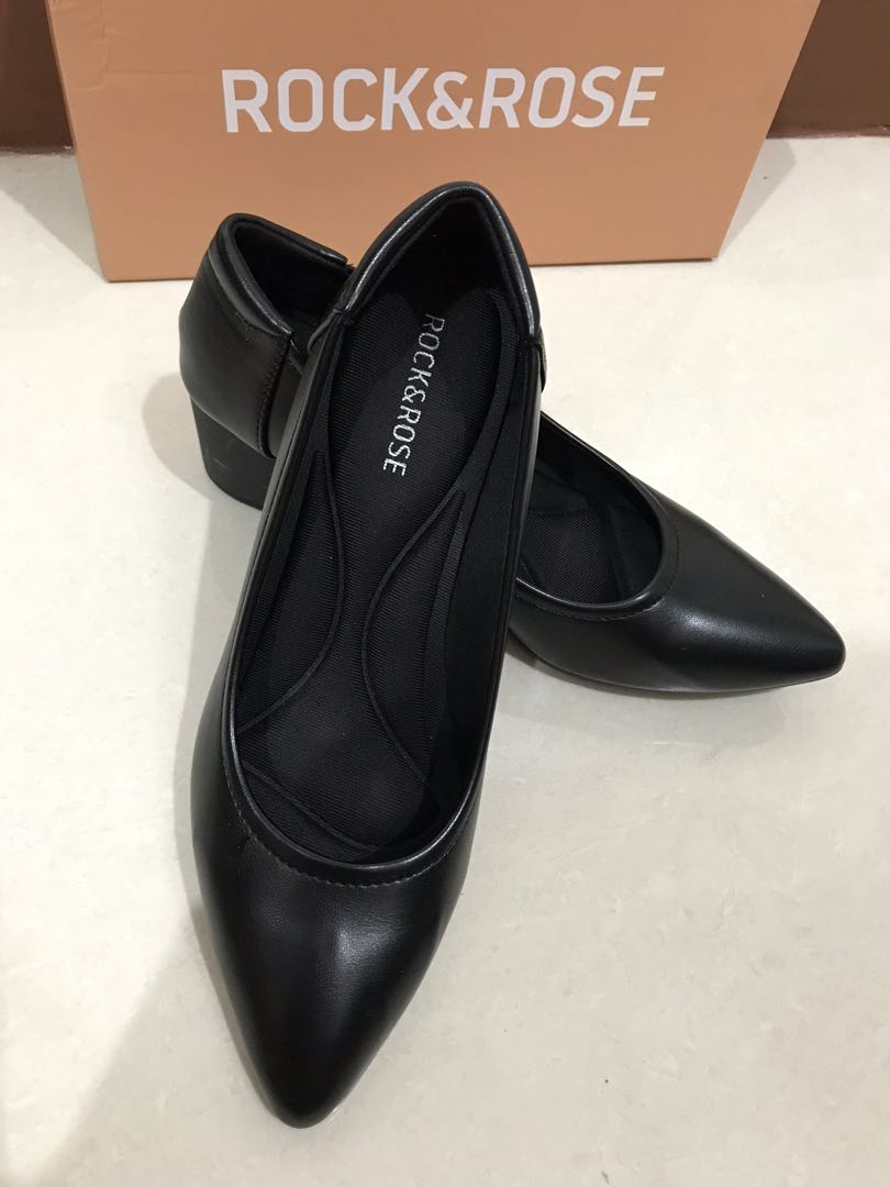 Rock and Rose Black Shoes Women s Fashion Footwear Heels on