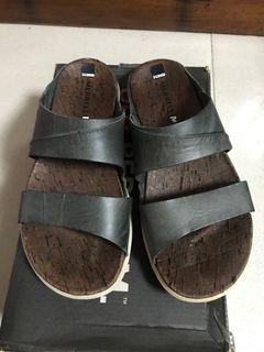 sandals slides slip on  pure leather merrell