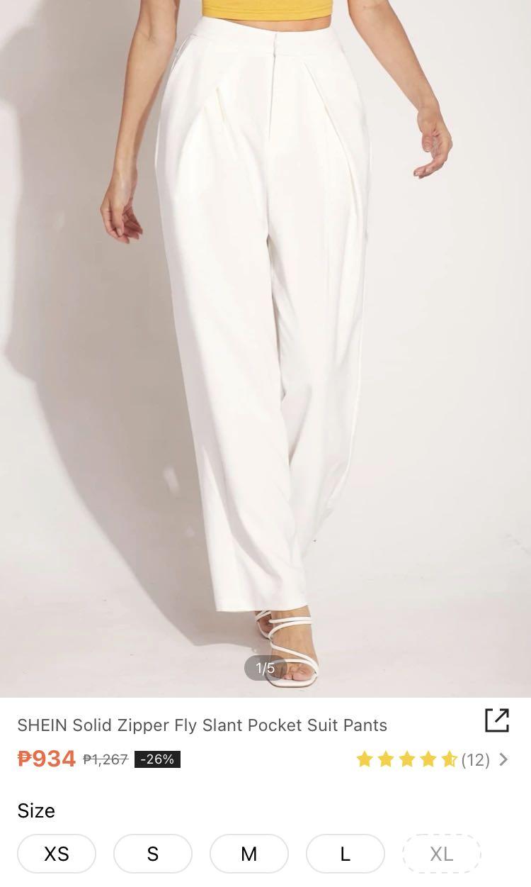 Shein pants white Women s Fashion Bottoms Other Bottoms on