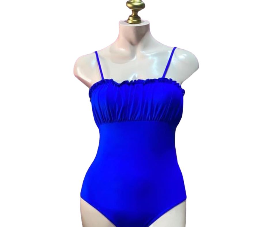 Shein Plus Size Royal Blue One Piece Swimsuit, Women's Fashion