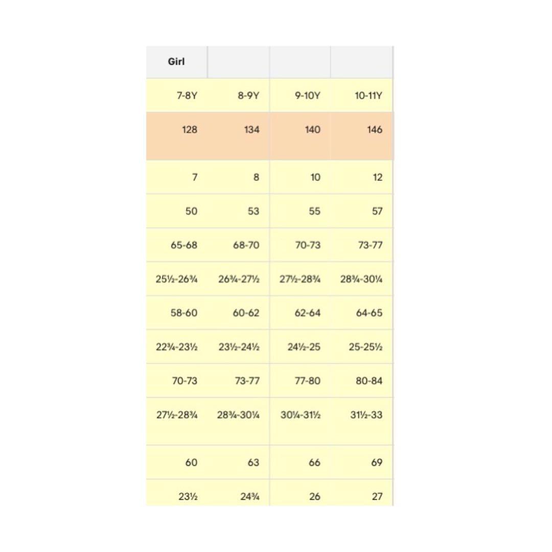 Sizing chart H&M girls & boys 1.5 11 tahun, Bayi & Anak, Baju Anak