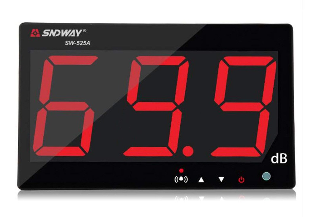 SNDWAY SW-525A 30-130dB Digital Sound Level Meter with Large LCD ...