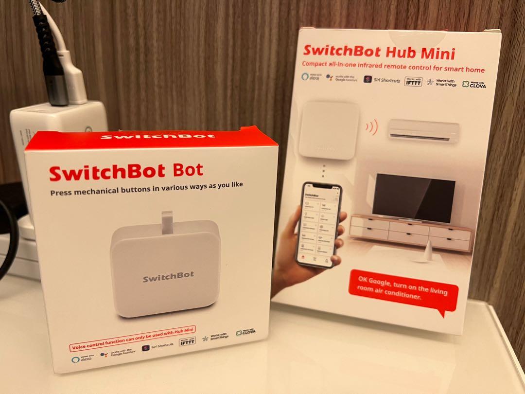 SwitchBot Hub Mini （分類：其他）位於 Hong Kong。 由 lm1222 提交（商品編號 1175673109，圖片 1）。簡介： SwitchBot Hub Mini 全新未開過 SwitchBot Bot 正常使用幾次，因燈制不合適而放棄 網上購買，冇單冇保養。
