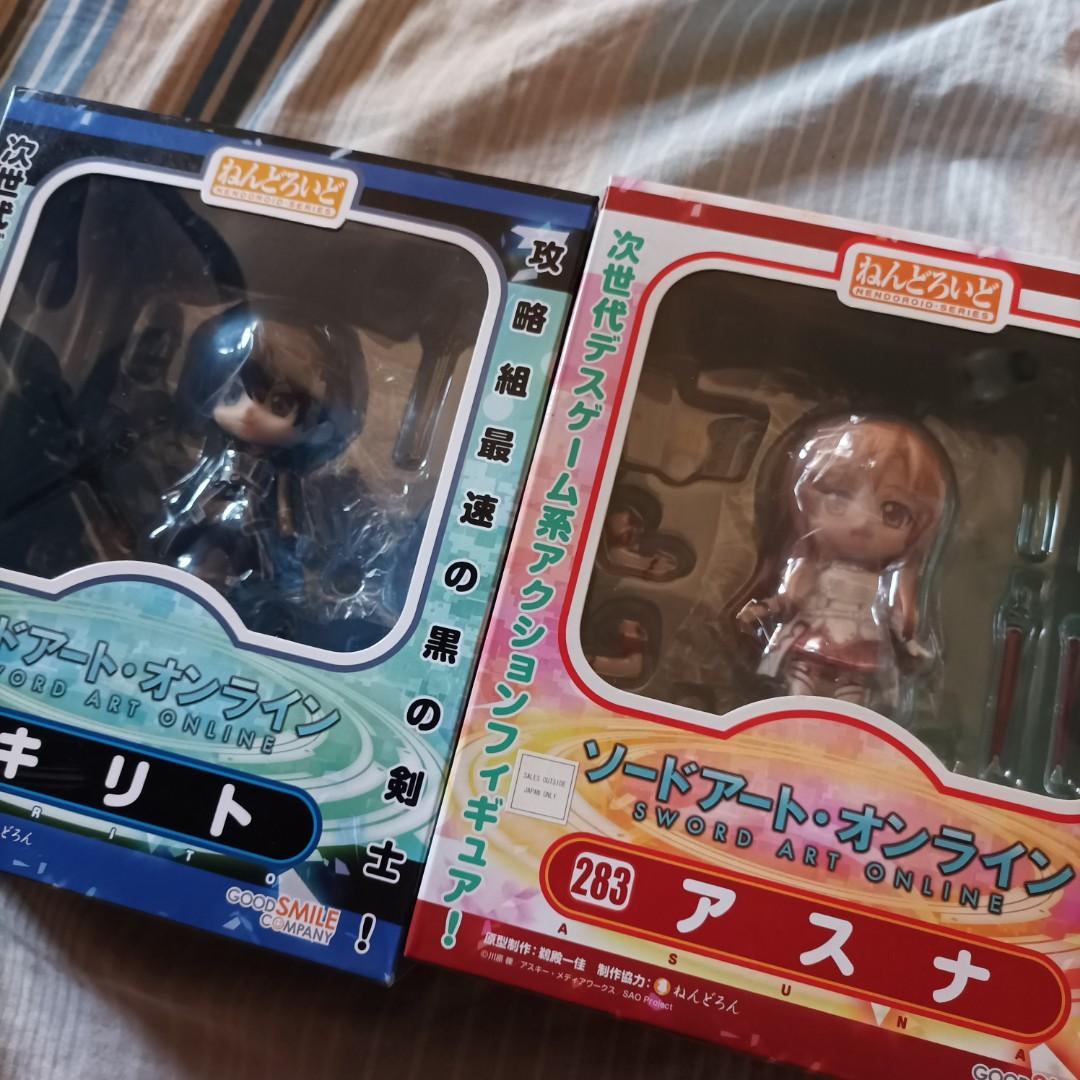 Sword Art Online Kirito and Asuna Nendoroids, Hobbies & Toys, Toys