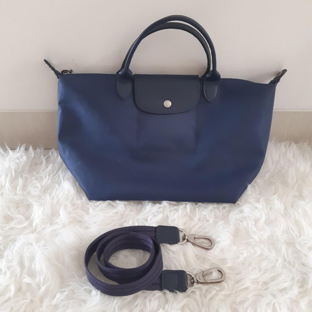 Tas longchamp neo navy original Fesyen Wanita Tas Dompet di