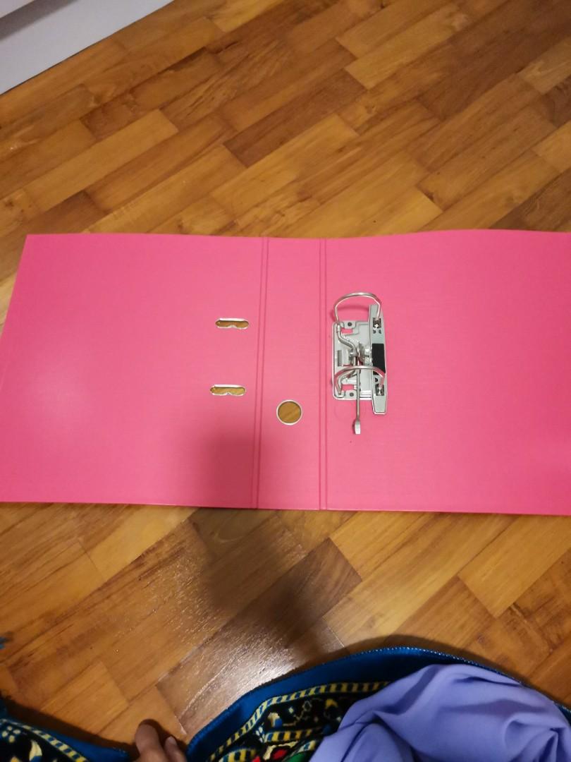 Thick Ring File (pink), Hobbies & Toys, Stationery & Craft, Stationery ...
