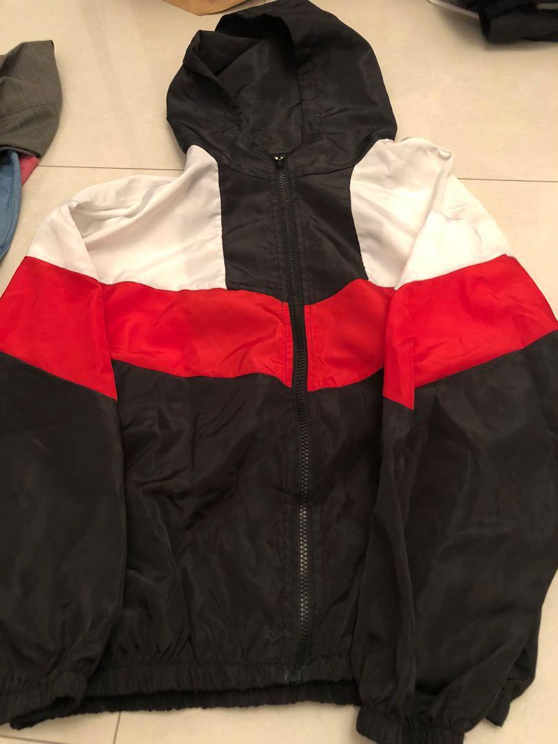 Tri colour windbreaker Women s Fashion Coats Jackets and