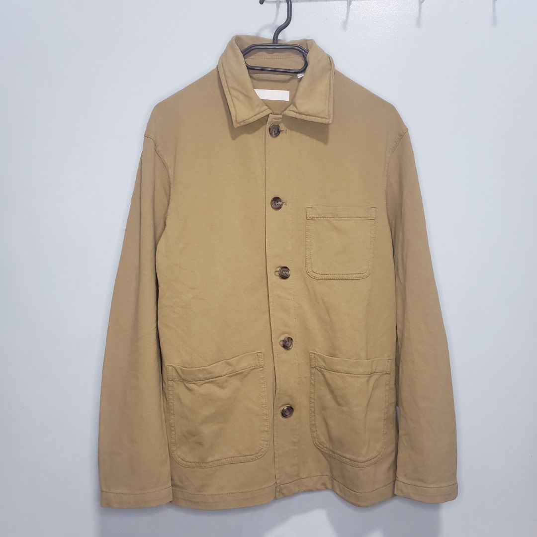 Uniqlo Washed Utility Jacket (Khaki), Men's Fashion, Coats, Jackets and ...