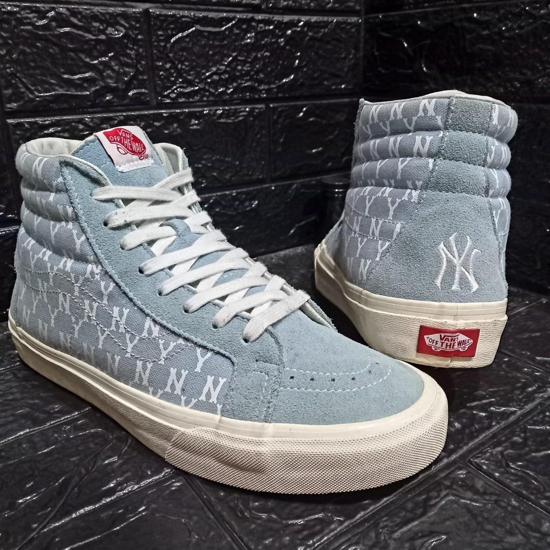 Vans yankees sk8 hi hot sale