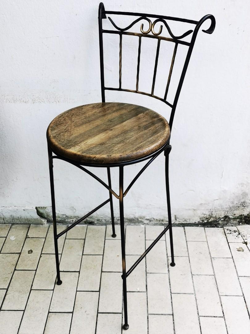 Vintage Bar Stools, Furniture & Home Living, Furniture, Chairs on Carousell
