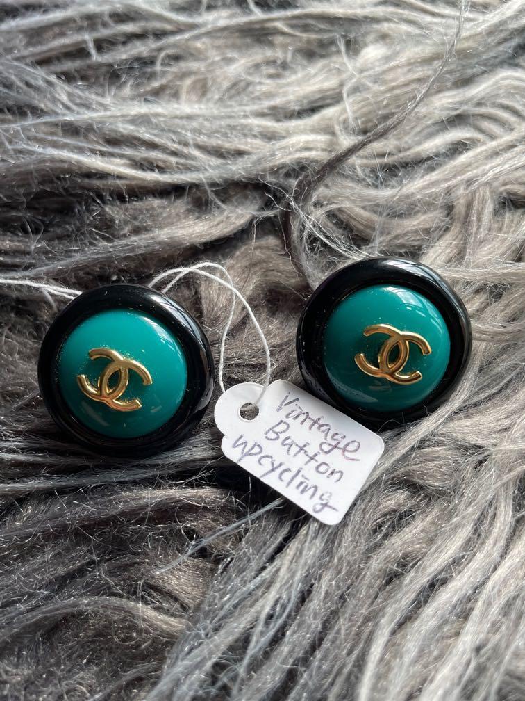 Upcycled chanel hot sale earrings