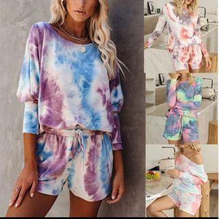 Womenn Set 2 Piece Coords Tie dye   by Patpat