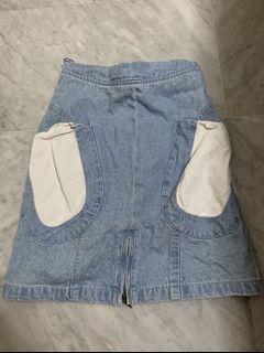 Y2k vintage denim skirt