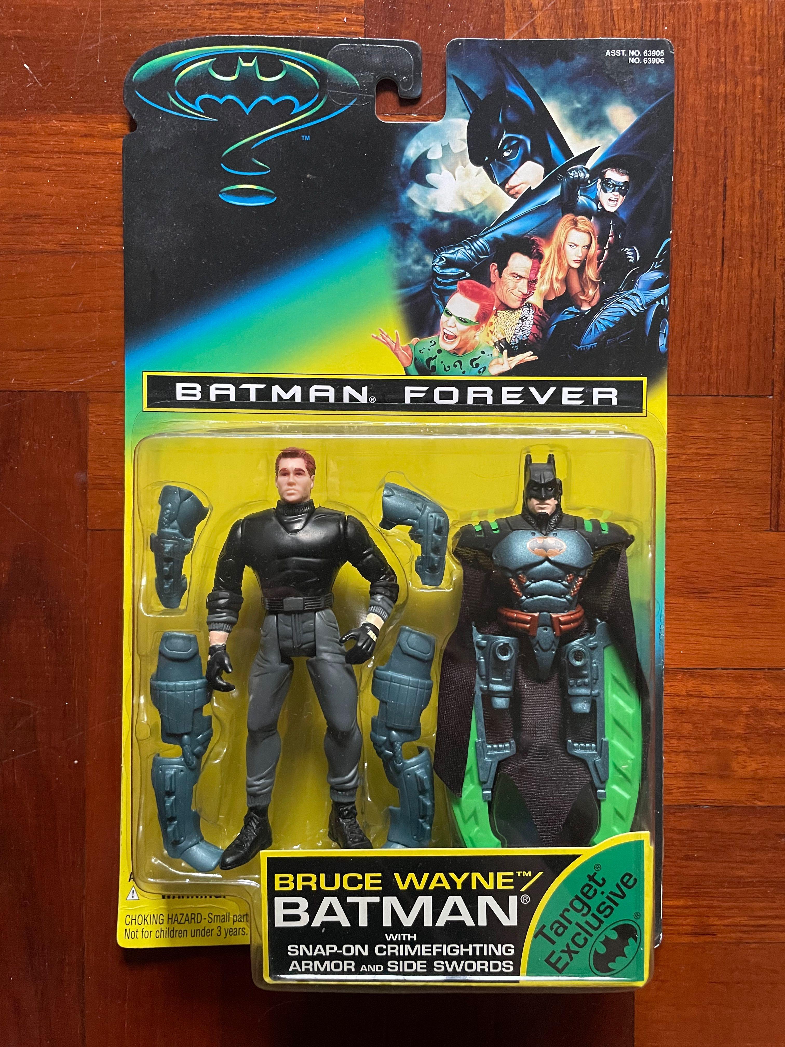 1995 Batman Forever Bruce Wayne w/ Snap-On Batman Armor MOSC Kenner Target  Exclusive Rare Val Kilmer, Hobbies & Toys, Toys & Games on Carousell
