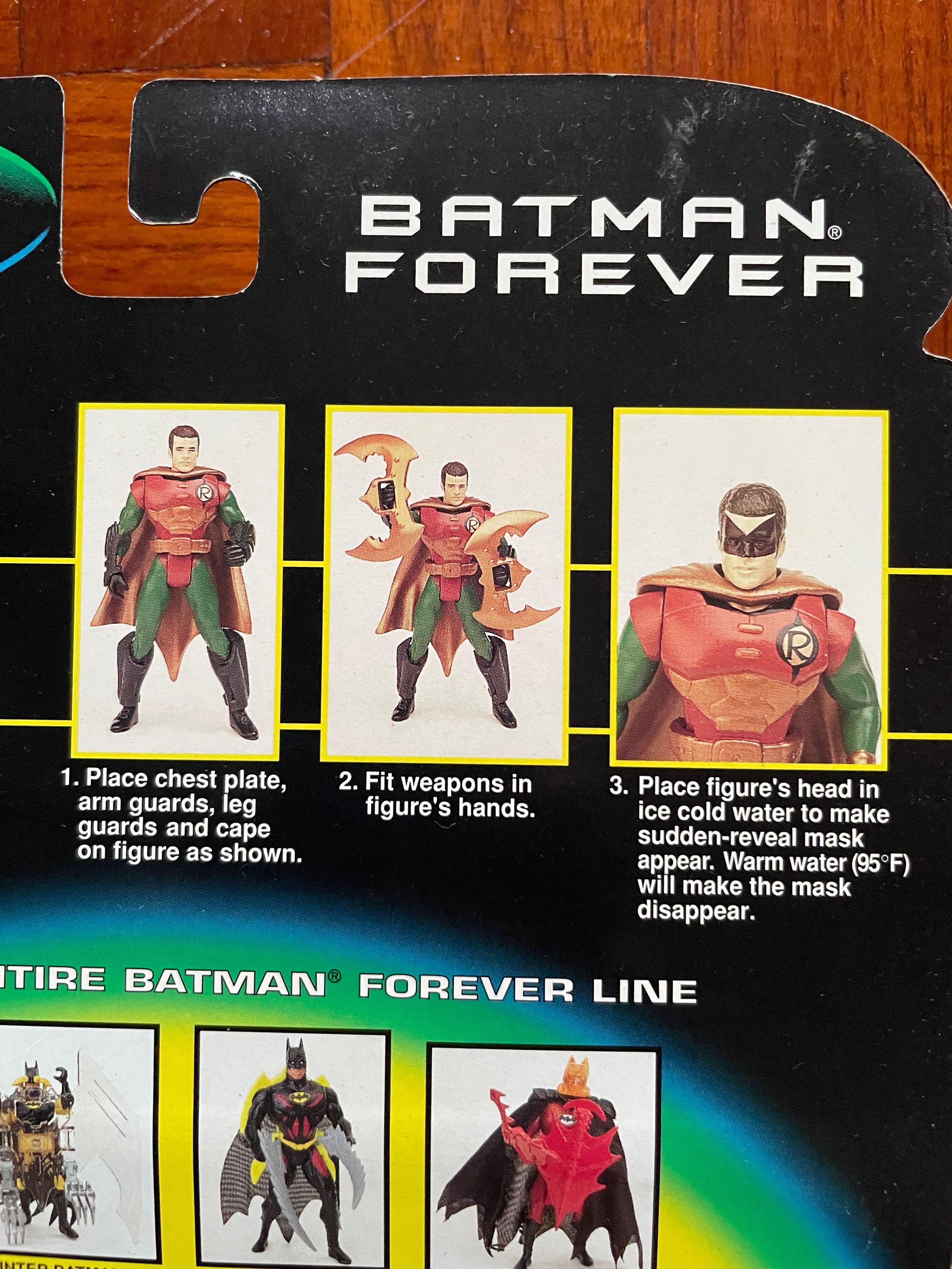 1995 Batman Forever Transforming Dick Grayson / Robin MOSC Kenner Chris O’  Donnell