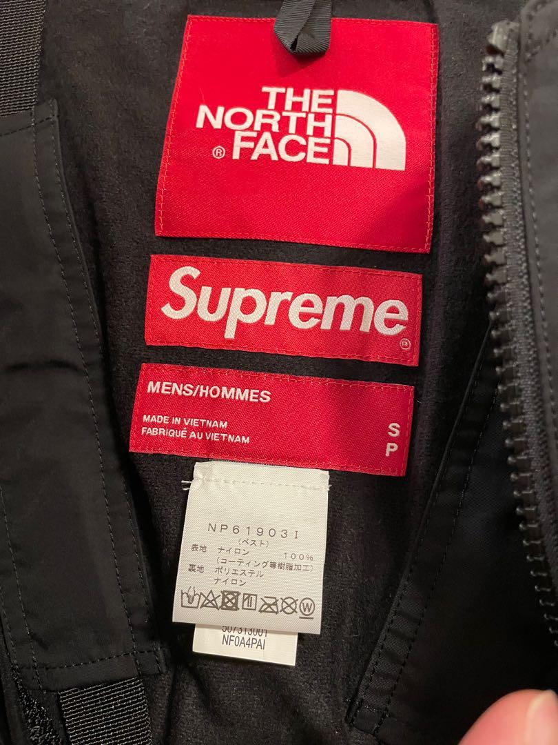 Supreme x The North Face >> RTG Jacket Vest 20SS NP61903I SIZE S