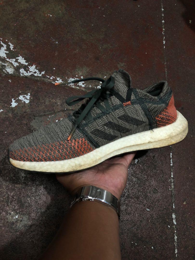 Adidas PureBoost Go Legend Ivy True Orange Men s Running Shoes 9 US Men s Fashion Footwear Sneakers on Carousell